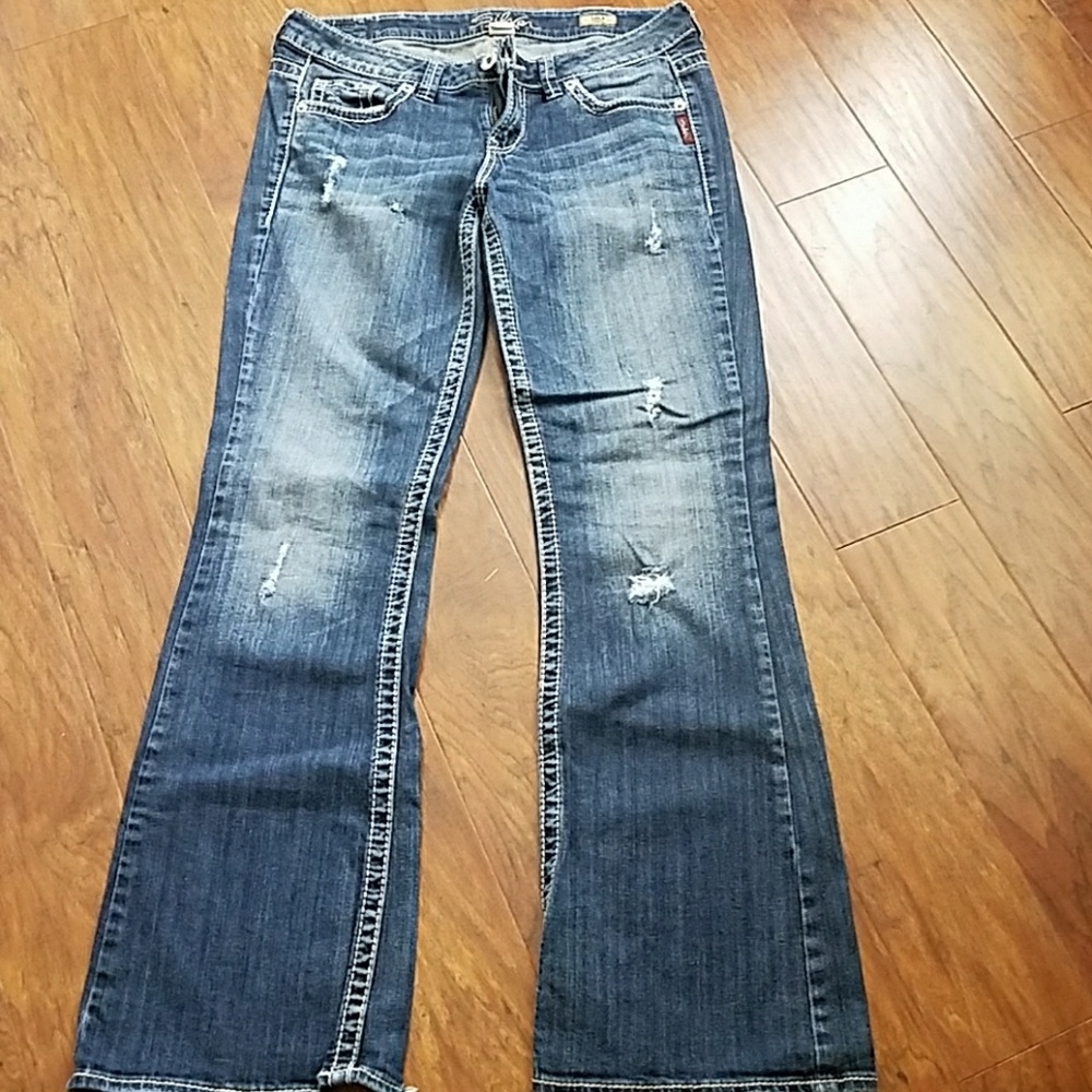 Silver Lola flare jeans